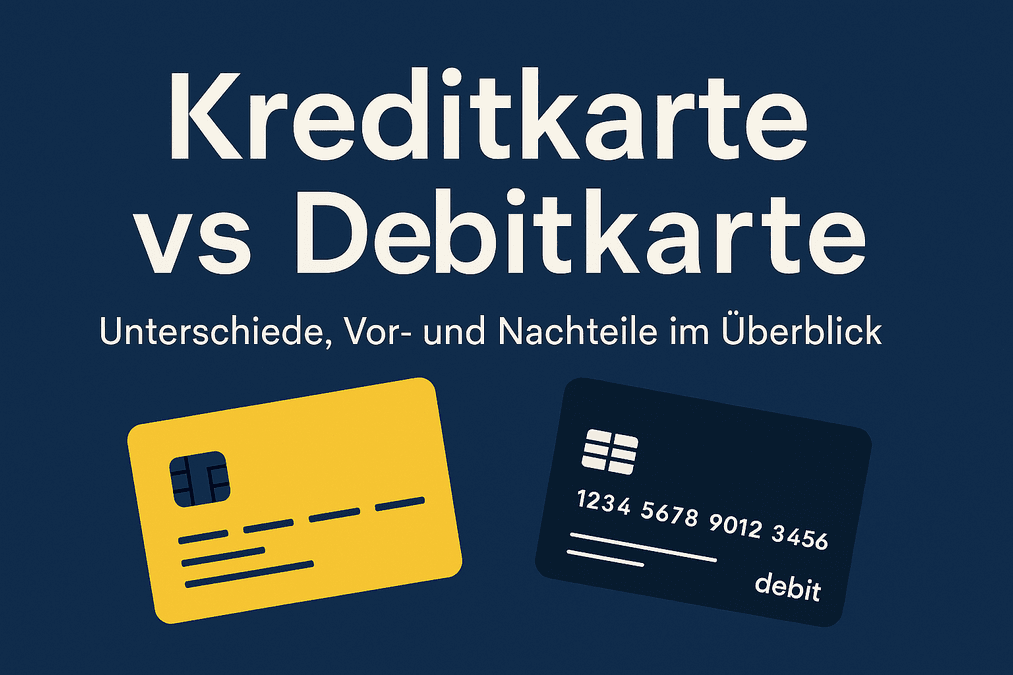 Kreditkarte oder Debitkarte? Unterschiede, Vor- und Nachteile im Überblick
